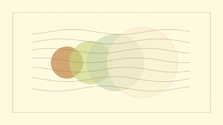 Abstract anxiety motif in warm earth colors for EnglishTherapist.ch.