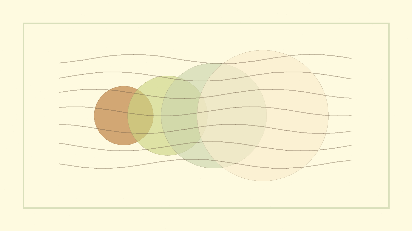 Abstract warm layered circles suggesting breathing rhythm for stress support.