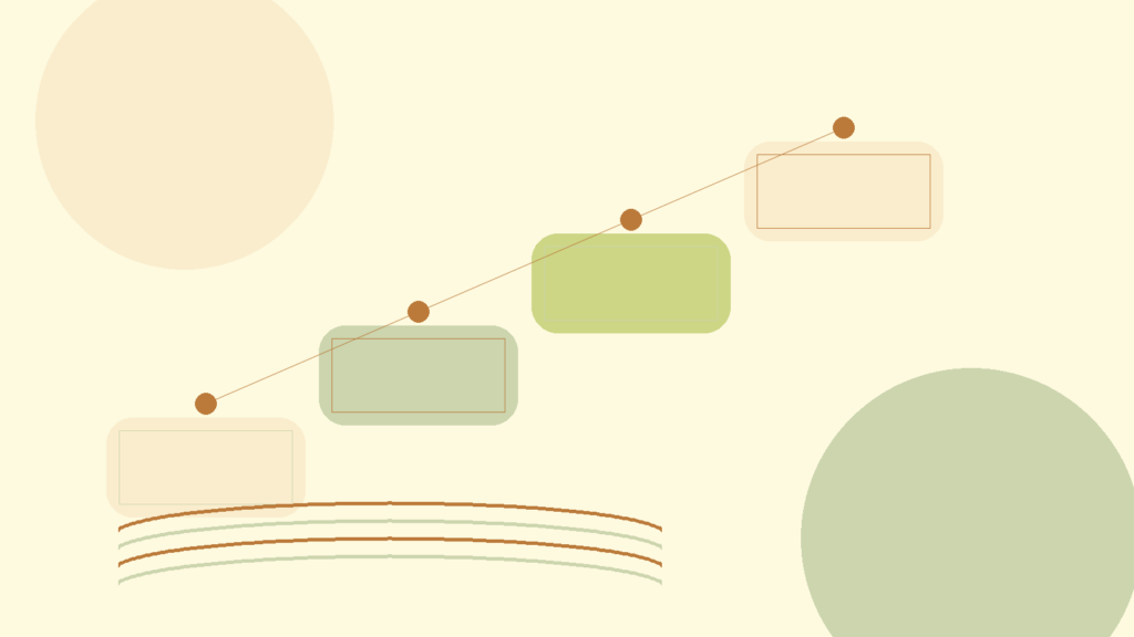 Abstract stepped path representing a private online counseling process