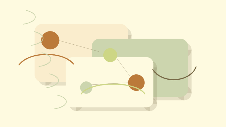 Abstract layered cards representing psychosocial counseling in Switzerland