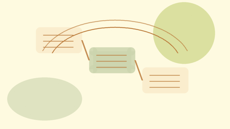 Abstract stepped path illustration for online counseling in English