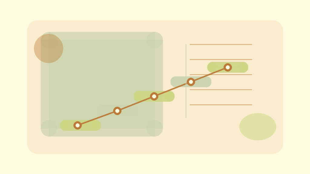 Abstract stepped path in warm neutral colors for an article about starting counseling in English.