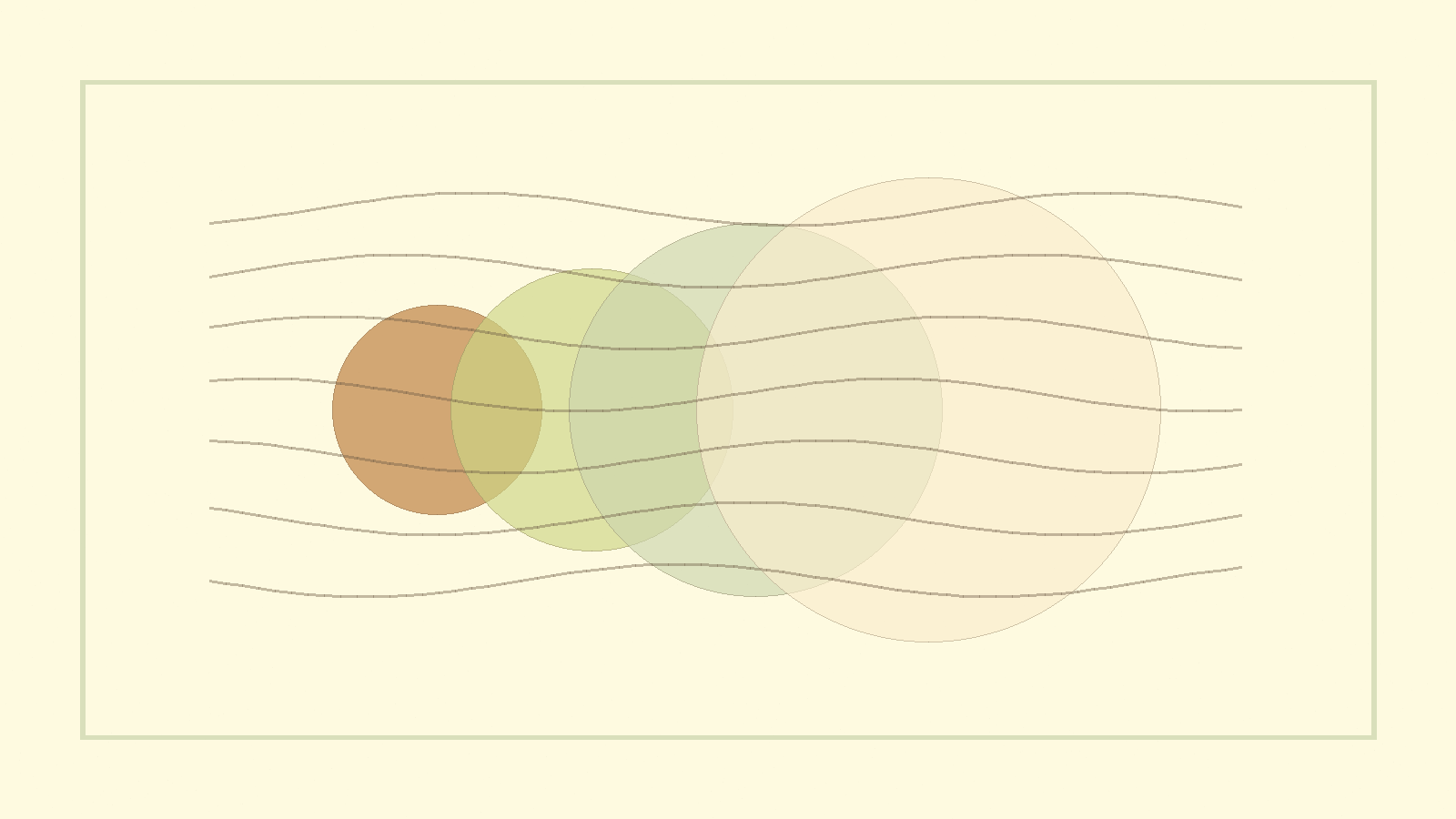 Abstract warm layered circles suggesting breathing rhythm for stress support.